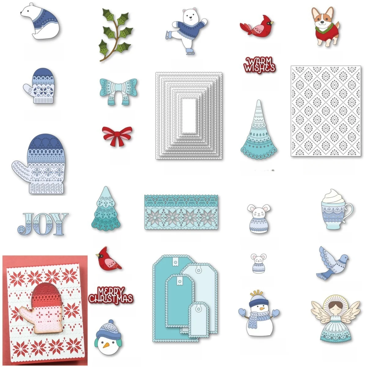 

2025 Christmas Collection Metal Cutting Dies DIY Scrapbook Embossed Make Paper Card Album Craft Template Supplies Decoration