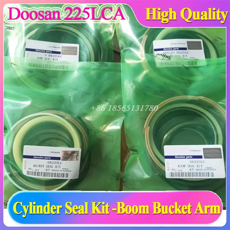 DX225 DX225LC Boom Bucket Arm Hydraulic Cylinder Seal Kit K9001892  K9001901  K9001878 Excavator Repair Oil Seal