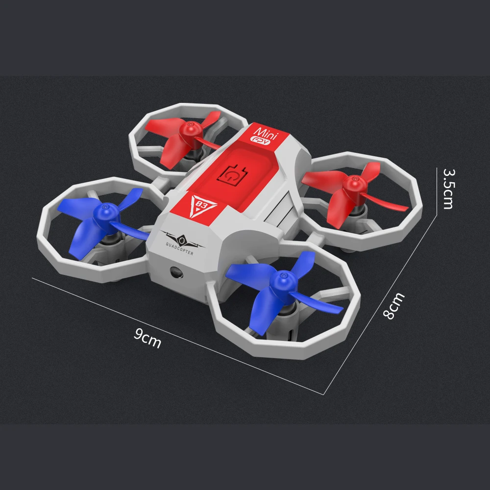 Mini dron RC z oświetleniem sterowanym głosem mały 4-osiowy Quadcopter 2.4G pilot zdalnego sterowania zabawki dla chłopca prezenty dla dzieci