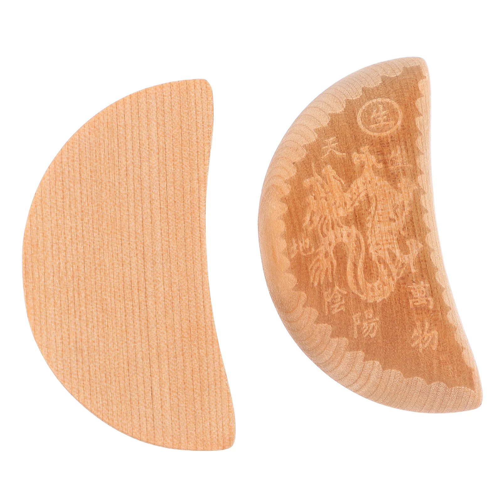 

1 Pair Wooden Divination Cups Traditional Chinese Fortune Telling Tool Spiritual Roleplay Prop Vintage Home Decor Divination