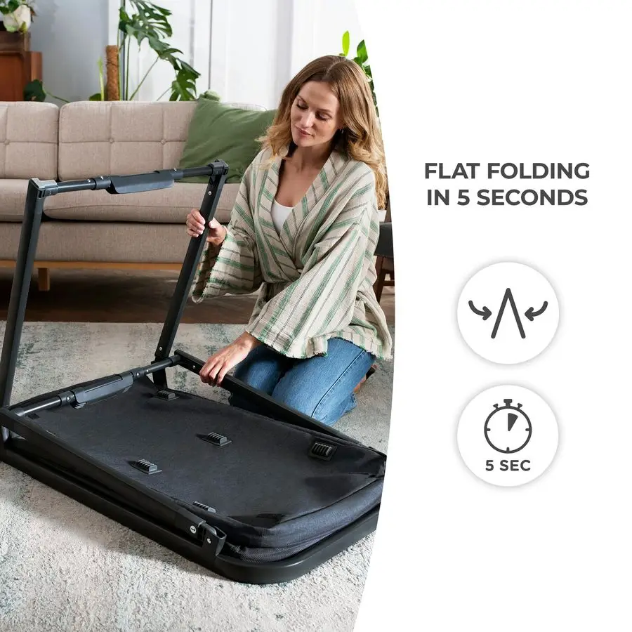 سرير سفر محمول من Sofi للأطفال، سرير نوم قابل للتحويل 4 في 1 مع قلم لعب سهل التعبئة، مرتبة سرير مريحة و #4