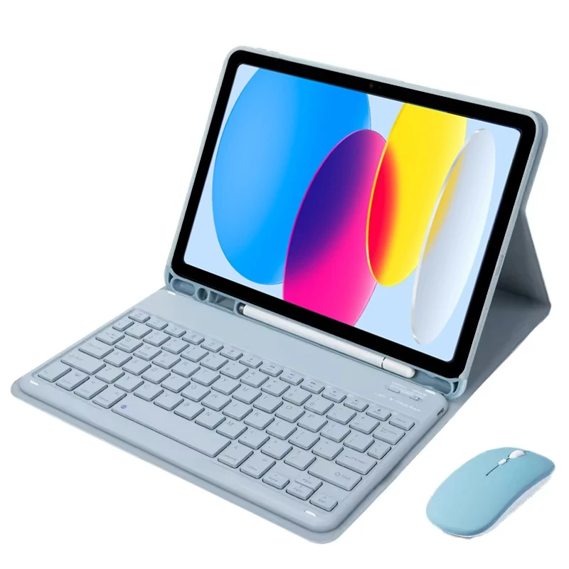 

Keyboard Case for iPad 10 Generation Case 2022 10.9 inch 10th Gen Case with Keyboard Detachable Stand Cover with Pencil Slot