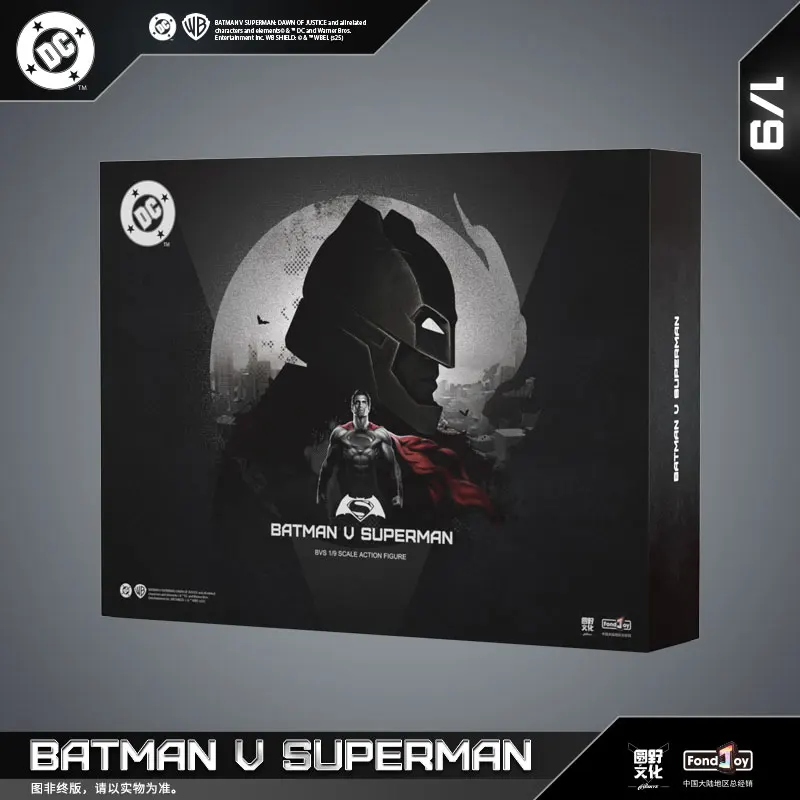 FonJoy BVS Action Figures Blindato Batman Battaglia Danneggiata Superman 1/9 Figure Set Batman v Superman: Amante della Giustizia DC Giocattoli Modello