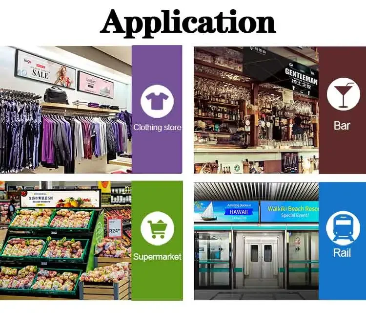 VETO 23.1 بوصة Andriods الرف الإعلان شاشة لافتات رقمية واسعة جدا شريط Lcd لمتجر البيع بالتجزئة