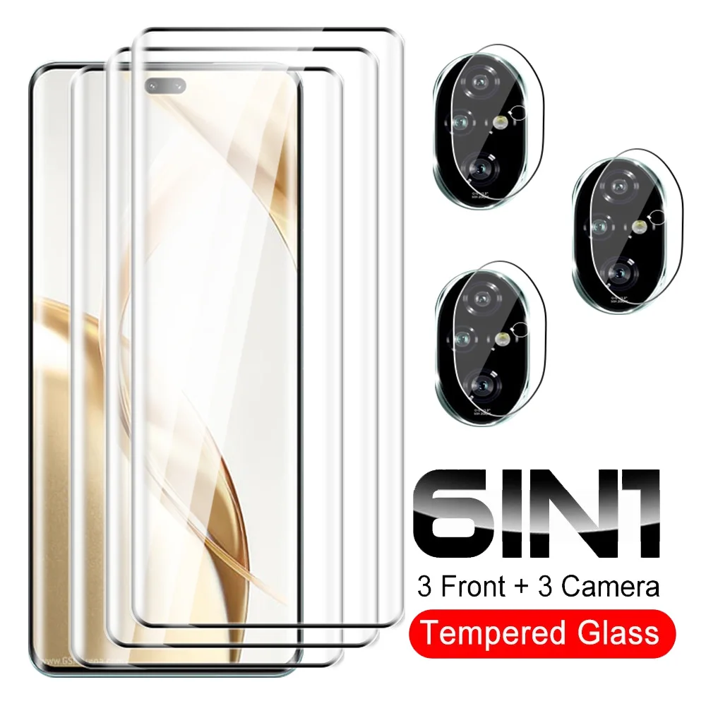 6In1 Tempered Glass Screen Protector For Honor 200 Pro Camera Lens Protective Glass Honor200 Pro Honer 200Pro Honor200Pro 2024