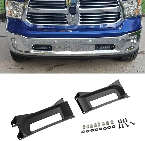 

POETRYXIAO Tow Hook Bezel Set for 2013-2018 Ram 1500 – Left & Right, Black