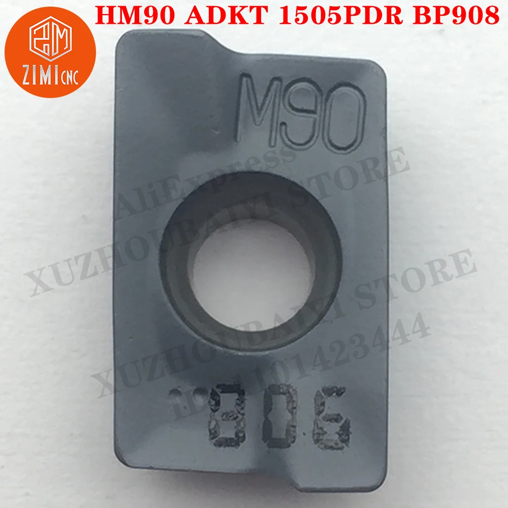 10 قطعة إدراج كربيد HM90 ADKT 1505PDR BP908 طحن أدوات تحول ميكانيكية CNC أداة مخرطة معدنية أداة قابلة للفهرسة ADKT1505PDR