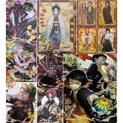 Anime Demon Slayer Kamado Tanjirou Kochou Shinobu Kanroji Mitsuri Iguro Obanai Collection Card regali di compleanno giocattoli per bambini