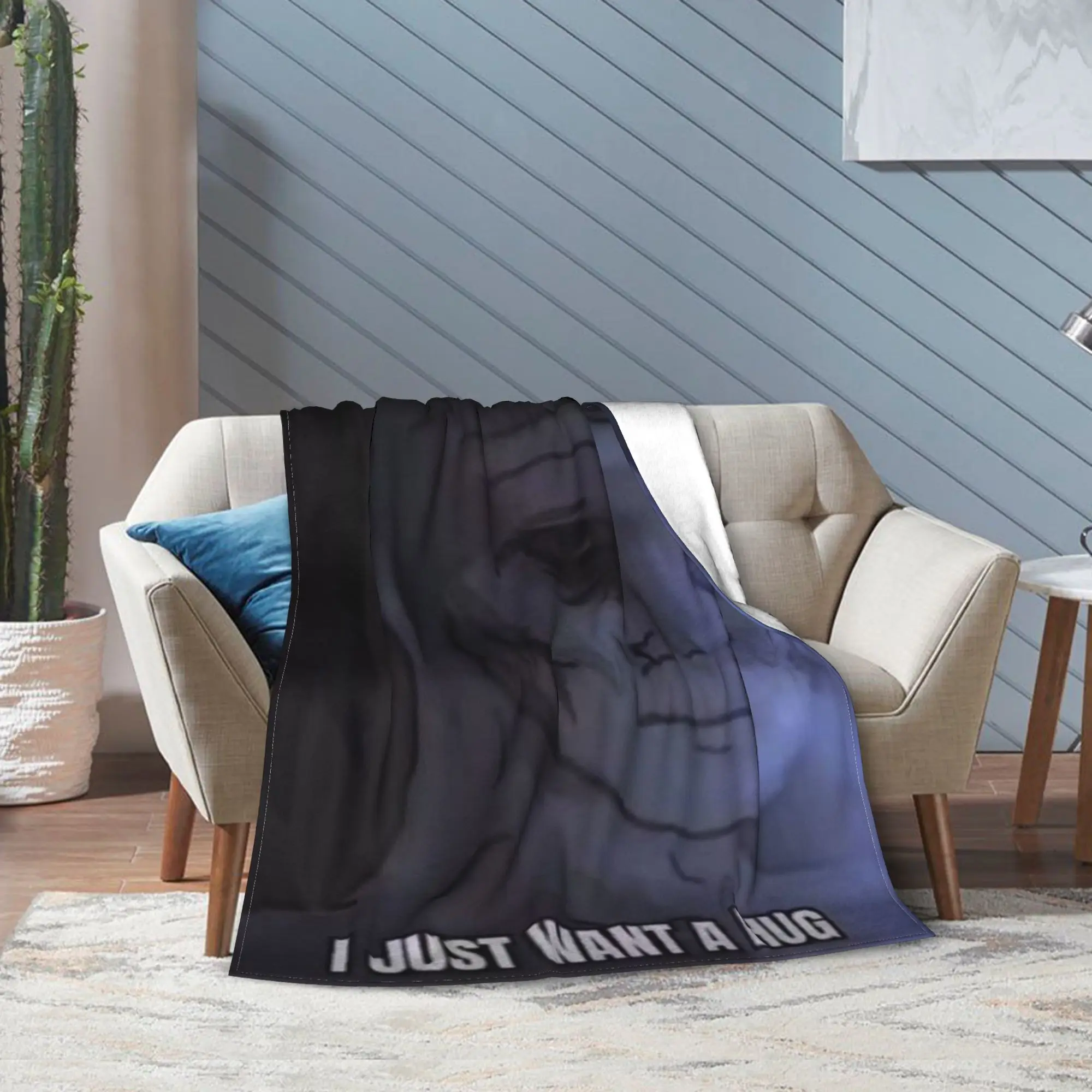 Wojak Meme رمي بطانية للأريكة لينة مريحة بطانية قطيفة 50x60 بوصة أحجام متعددة المفارش لجميع المواسم #2