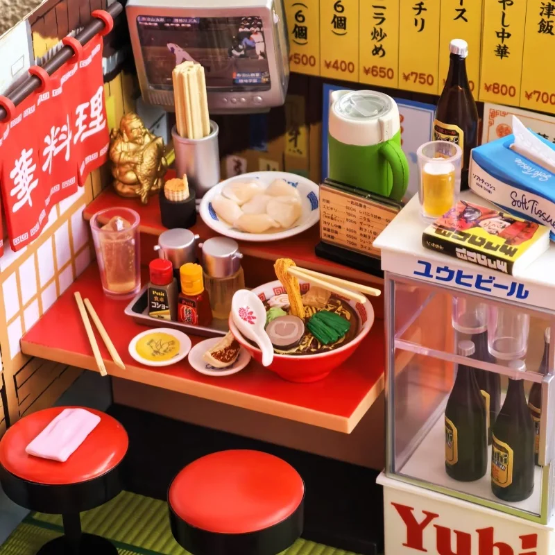 

Re-Ment Chinese Restaurant In The Alley Collect Micro-Scene Model Toys 8pcs Action Figure Model Toys Gifts