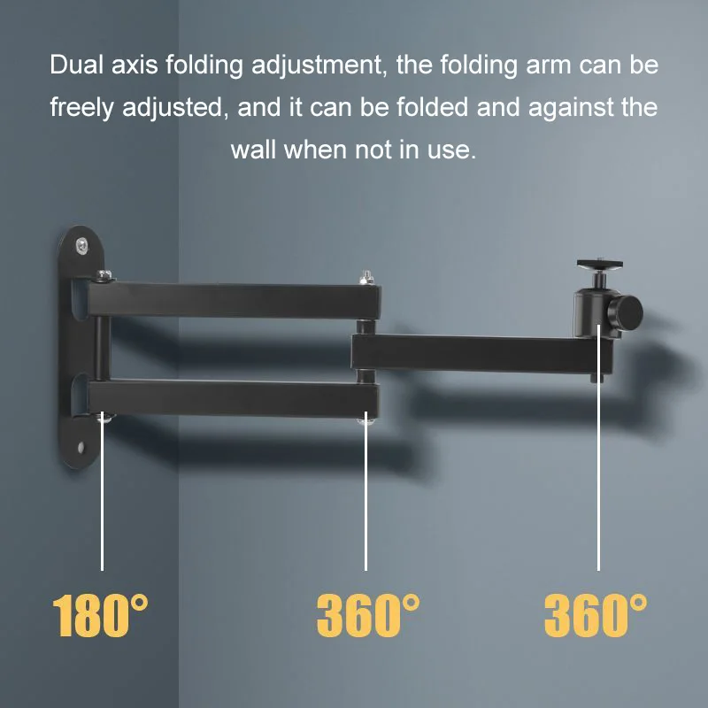 Кронштейн для крепления проектора из алюминиевого сплава, выдвижной прочный держатель для устройств, складное настенное крепление для дома, прикроватного отеля, офиса