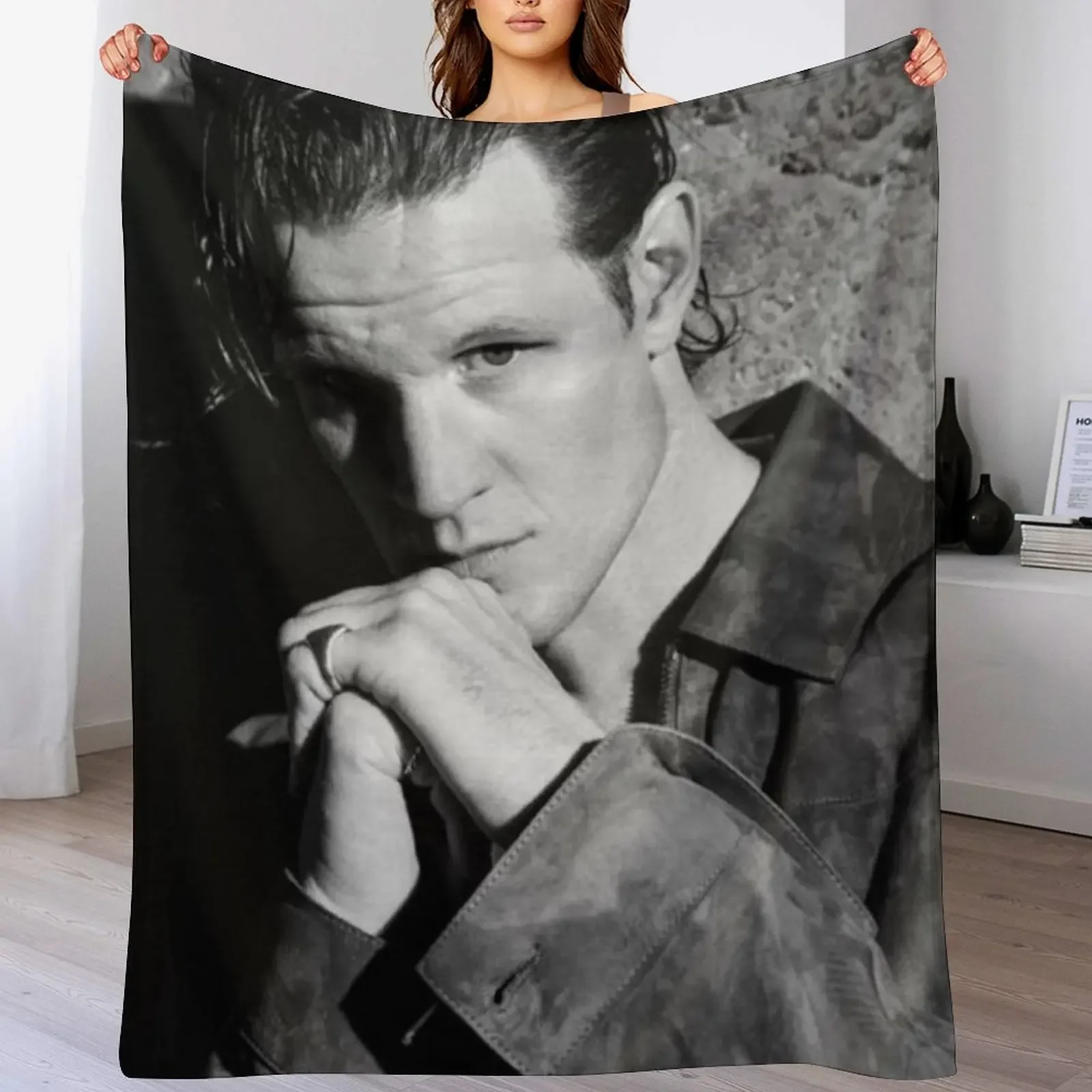 B&W MATT S. Throw Blanket Anti Shedding Soft Fuzzy Blanket for Home
