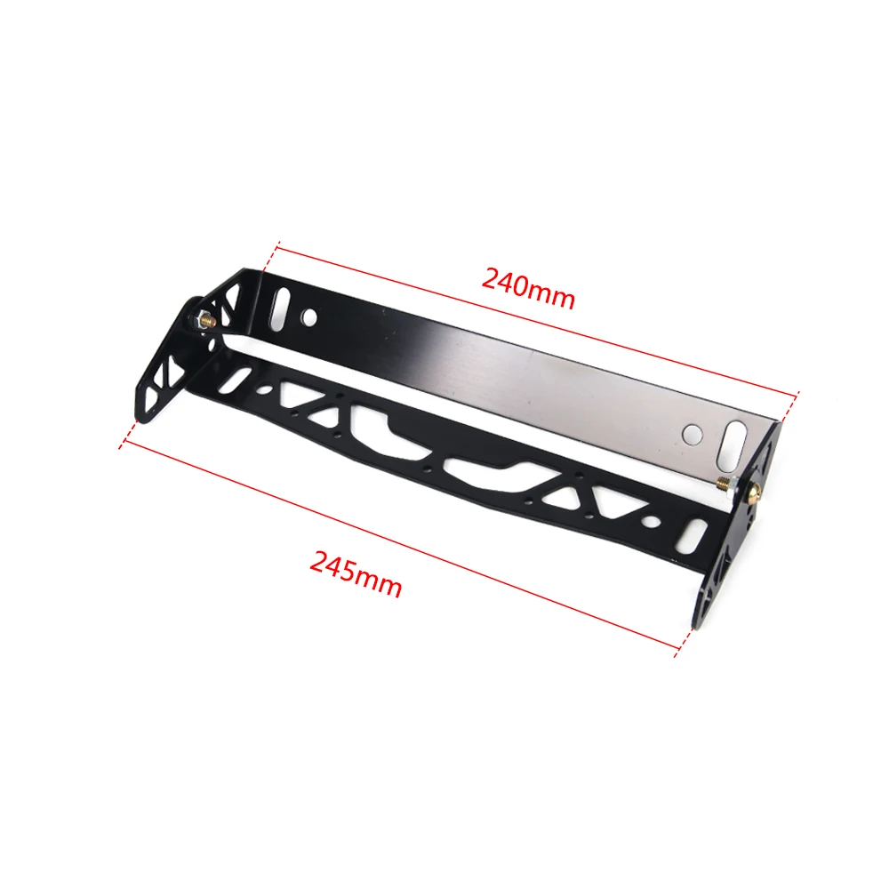 Universal Aluminum Car JDM Styling License Plate Frame Frame Tag Holder New 1pc Multi Color Power License Plate Frames