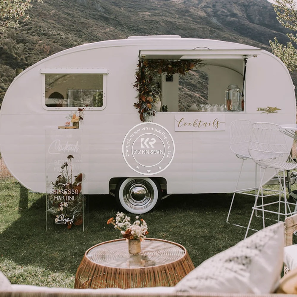 Mobile Kitchen Bbq Fast Food Trailer Fully Equipped Street Concession Coffee Hot Dog Cart Mobile Food Truck With Full Kitchen