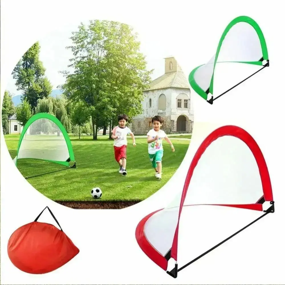 Pop Up Soccer Nets with Carrying Case Football Training Equipment Soccer Goals Set Folding Interactive Toy