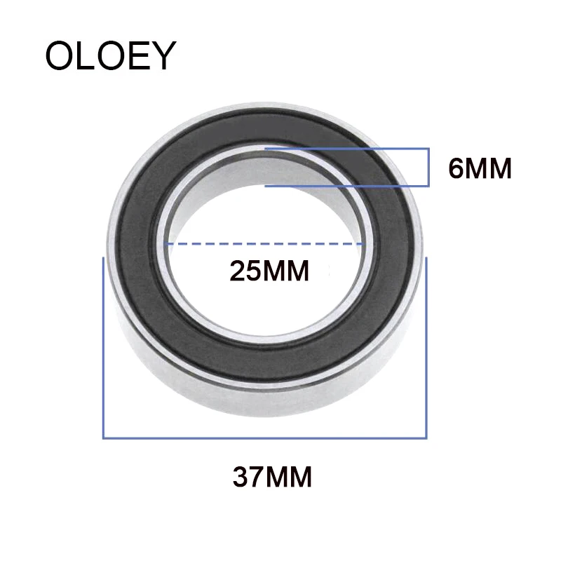 Bicycle Bearings 25376-RS 25x37x6 Mm ABEC-1 2/4pcs Bicycle Bottom Bracket and Spare parts 6805RS Si3n4 Ball Bearings for sale