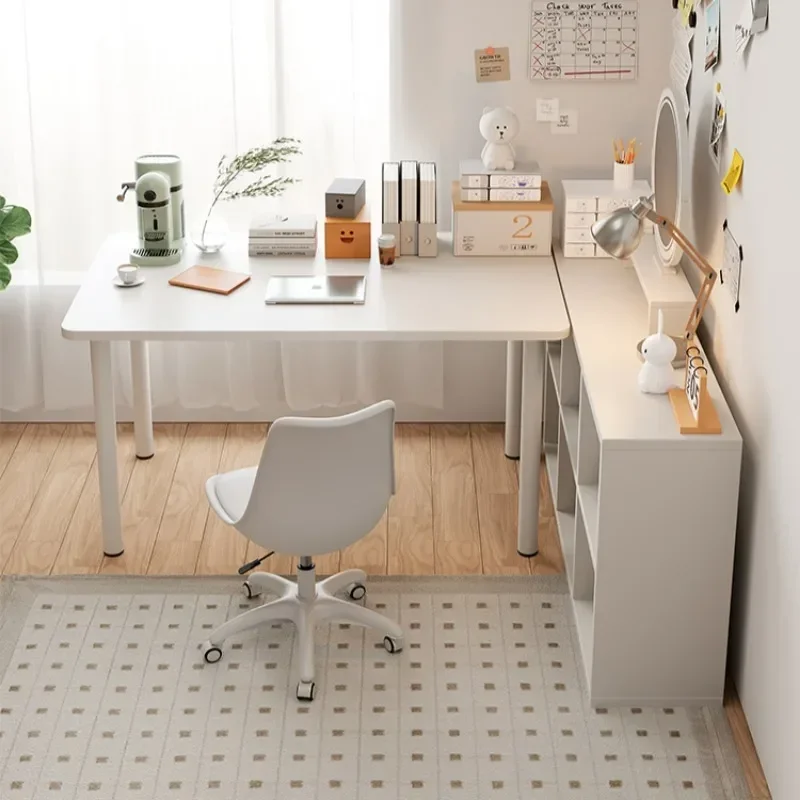 Home Study Office Desks Organizer White Minimalist Unusual Computer Desks Portable Student Escritorio Oficina Modern Furniture