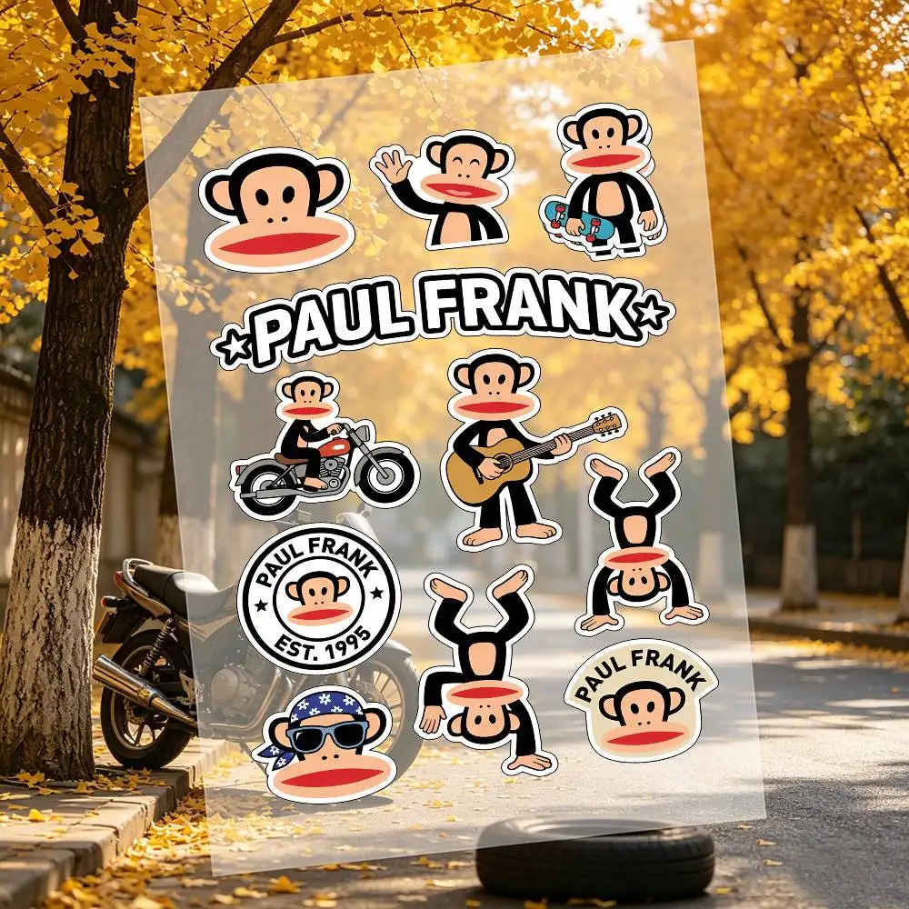 P-Paul F-Frank Motorcycle Stickers Car Body Vinyl Stickers Laptop Wall Decals Car Modification Accessories