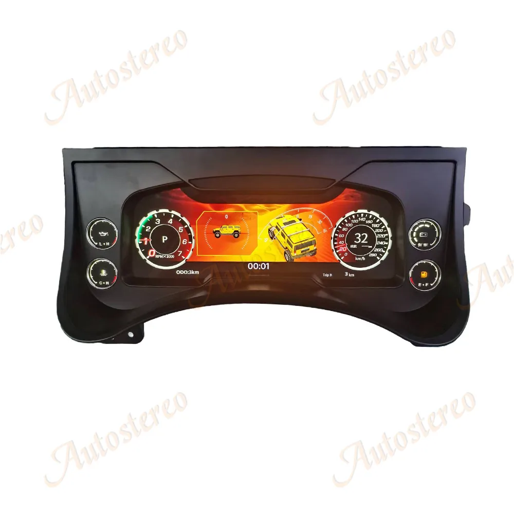 

Цифровой кластер приборной панели 12,3 дюйма для Cadillac 2003-2006, автомобильный радиоприемник Carplay, Android, вертикальный экран, автомобильный 2 Din Multimedi