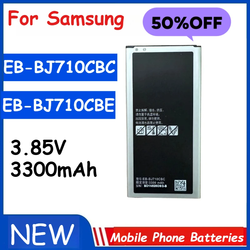 

3.85V 3300mAh EB-BJ710CBC EB-BJ710CBE Phone Battery For Samsung Galaxy J7(2016 Edition) J710/F/FN/M/H J7(2016) DUOS J7109 J7108