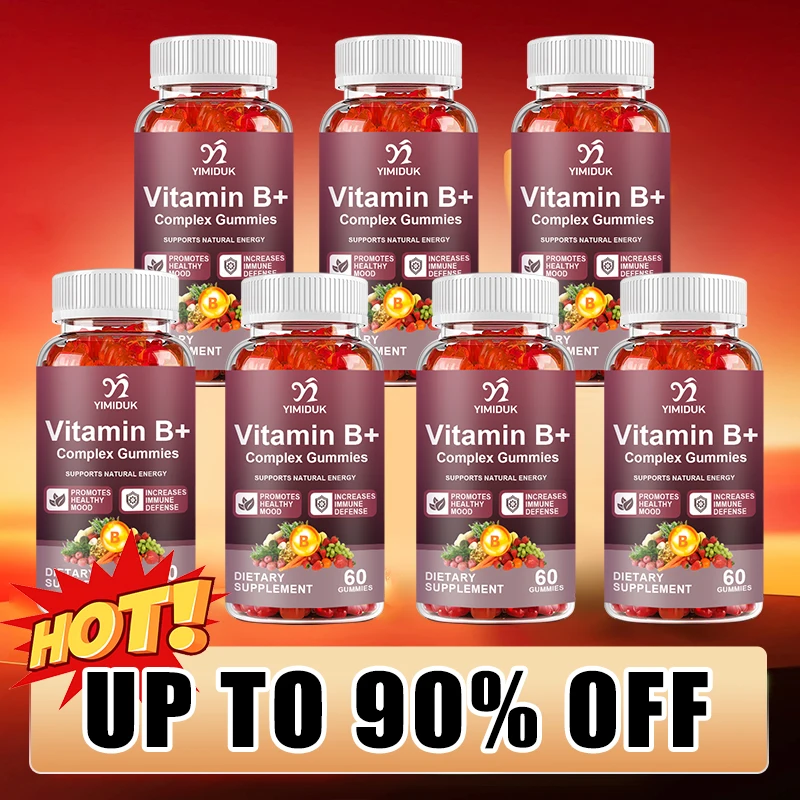 

Витаминный комплекс B в форме жевательных конфет, витамины B12, B1, B2, B3, B6, B7, B9 с витамином C и цинком, для энергии, работы мозга, нервной системы и настроения