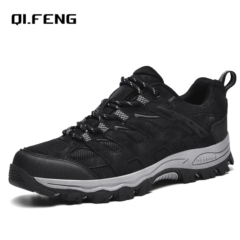 New Arrivial Plus size men outdoor sports hiking shoes classic sneaker fashion trekking boots climbing footwear for man boot 47