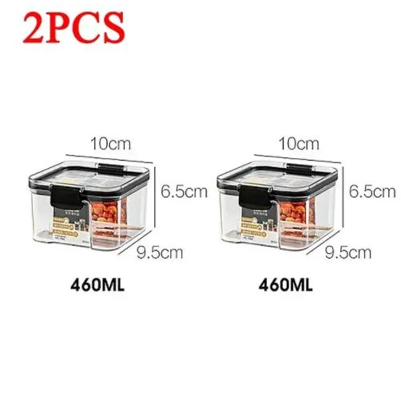 

Hot Sell 460-1800ml Kitchen Sealed Jar Plastic Food Storage Box Multigrain Tank Bottle Dried Fruit Tea Storage Containers