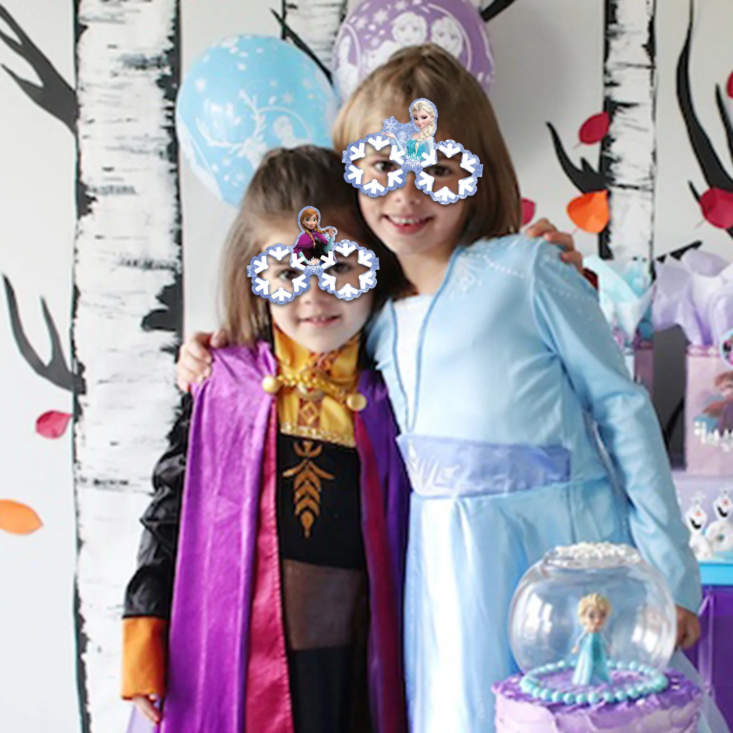 المجمدة موضوع حزب الحسنات ورقة نظارات عيد ميلاد حزب الديكور أقنعة صور تأثيري الدعائم شنطة هدايا الحشو عيد الميلاد تخزين