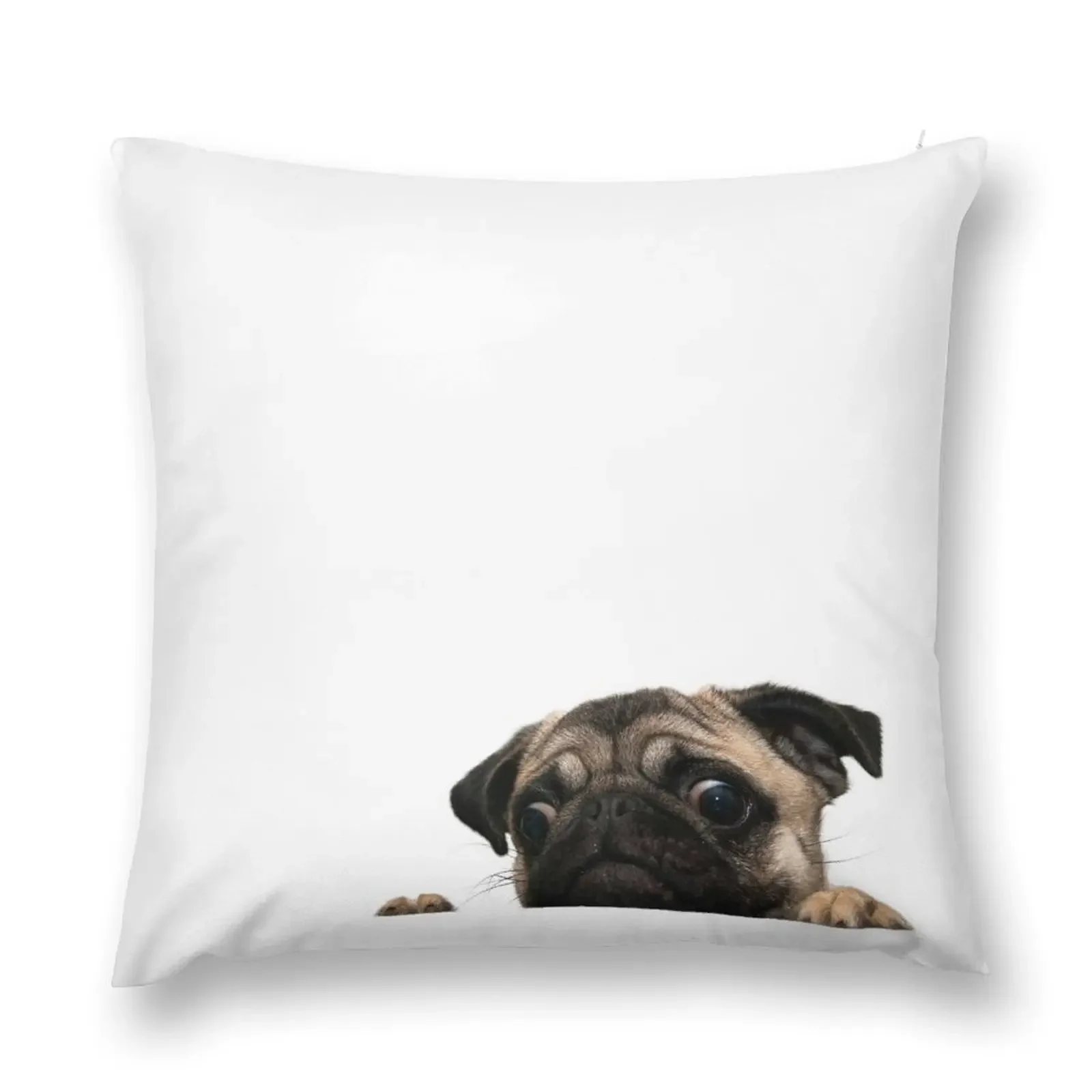 Worried Pug Throw Pillow Sofa Pillow Cover Cushion Cover Luxury luxury throw pillow covers