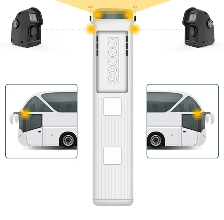 Espejo Dua Desen lateral 12,3 Pulgadas para camión/autobús, sistema de respaldo de expert con ángulo