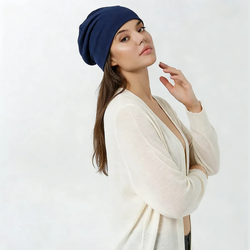 Männer Frauen Beanie Gestrickte Dehnbare Slouchy Cap Unisex Leichte Frühling Outdoor Sport Freizeitkleidung – Detail 7
