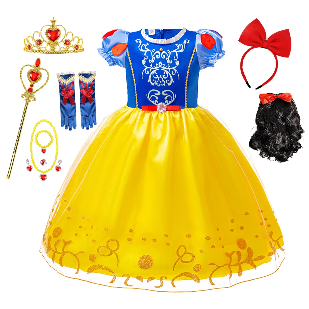 

Белоснежное платье для девочки, костюм для рождественской вечеринки, комплекты одежды, детская одежда, платья для девочек