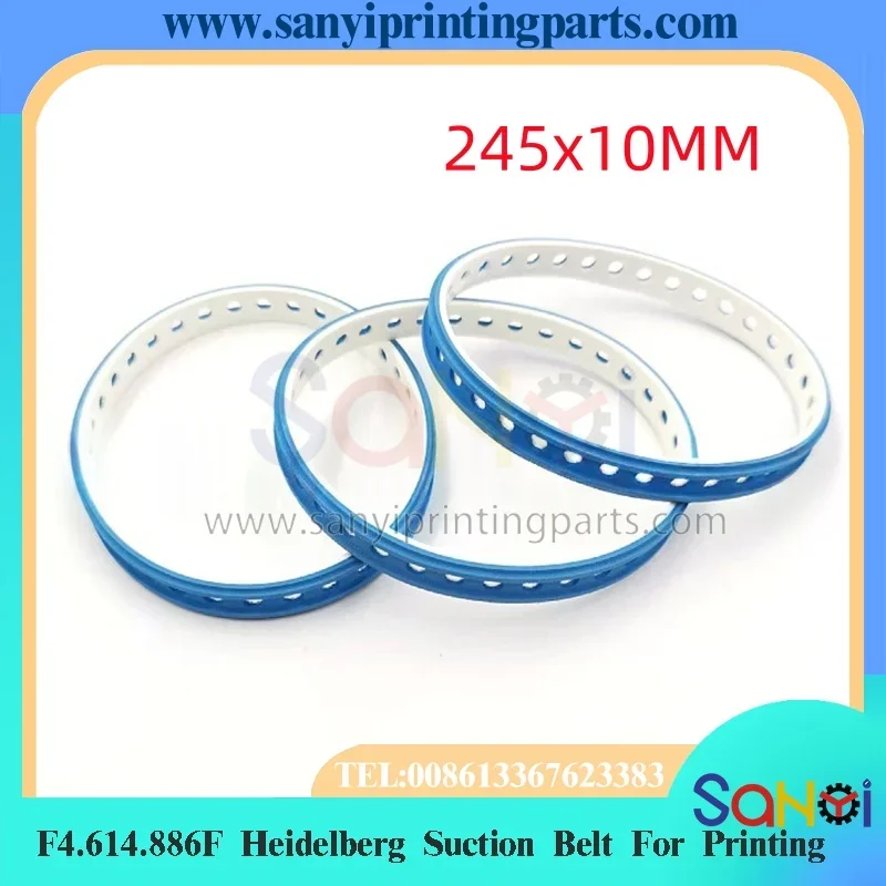 3 Piece 245x10MM F4.614.886F Heidelberg Suction Belt For Printing Machine Parts