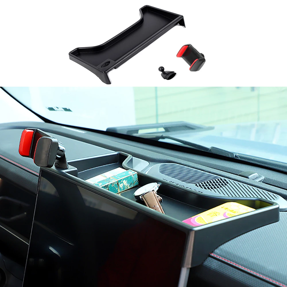 Car Central Control Screen Storage Box Mobile Phone Holder For Jetour Traveler T2 2023 2024 Functional Expansion Phone Holder