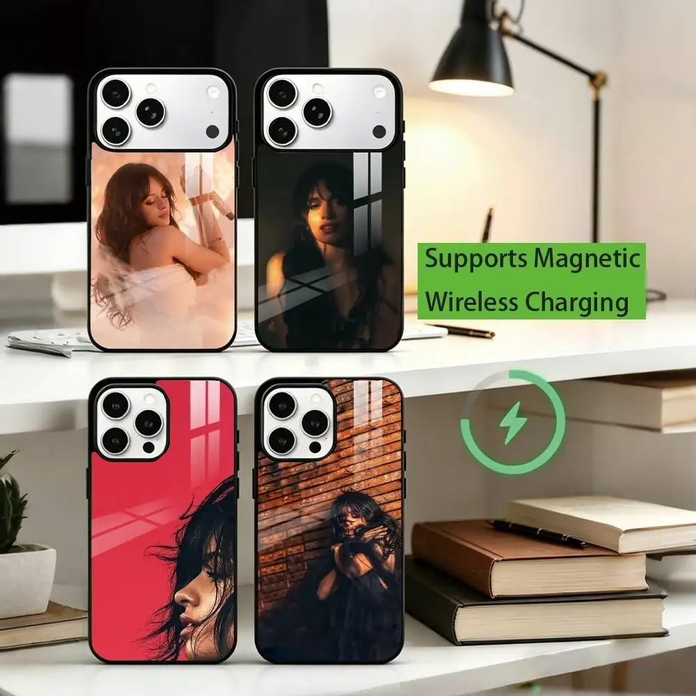 

S-Singer C-Camila C-Cabello Phone Case For iPhone17,16,15,14,13,12,11 Plus,Pro Supports Magnetic Wireless Charging