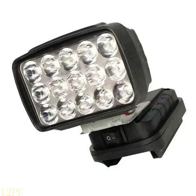 12PF Eye Protective LED Work Light Having 15 High Output Bulbs Job Light For Broad Coverage Energy Saving And Visual Safety