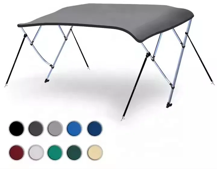 Marine Sunshade 10 Colors 3 Bows Bimini Top Cover 6Feetx79-84