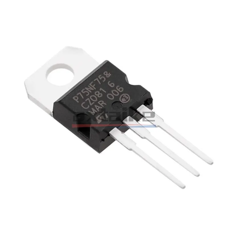 10PCS STP75NF75 P75NF75 TO-220 75V 80A 300W 75NF75 DIP N-Channel MOSFET Transistor