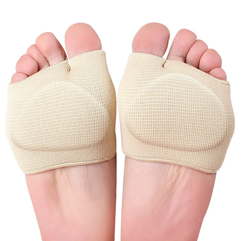 

2PC Soft Gel Metatarsal Pads Forefoot Cushion Sleeves Half Toe Sleeve Insoles for Men and Women Ball of Foot Fatigue Relief Pads