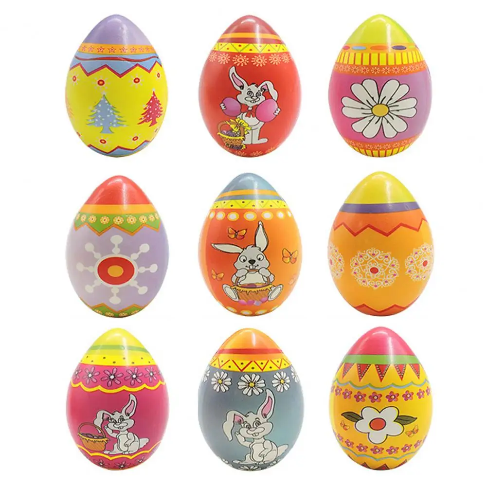 

Stress Relief Toys Anti-anxiety Stress Relief Toy Easter Egg Shaped Stress Relief Toy Set for Kids 18 Pcs Cartoon Print Squeeze