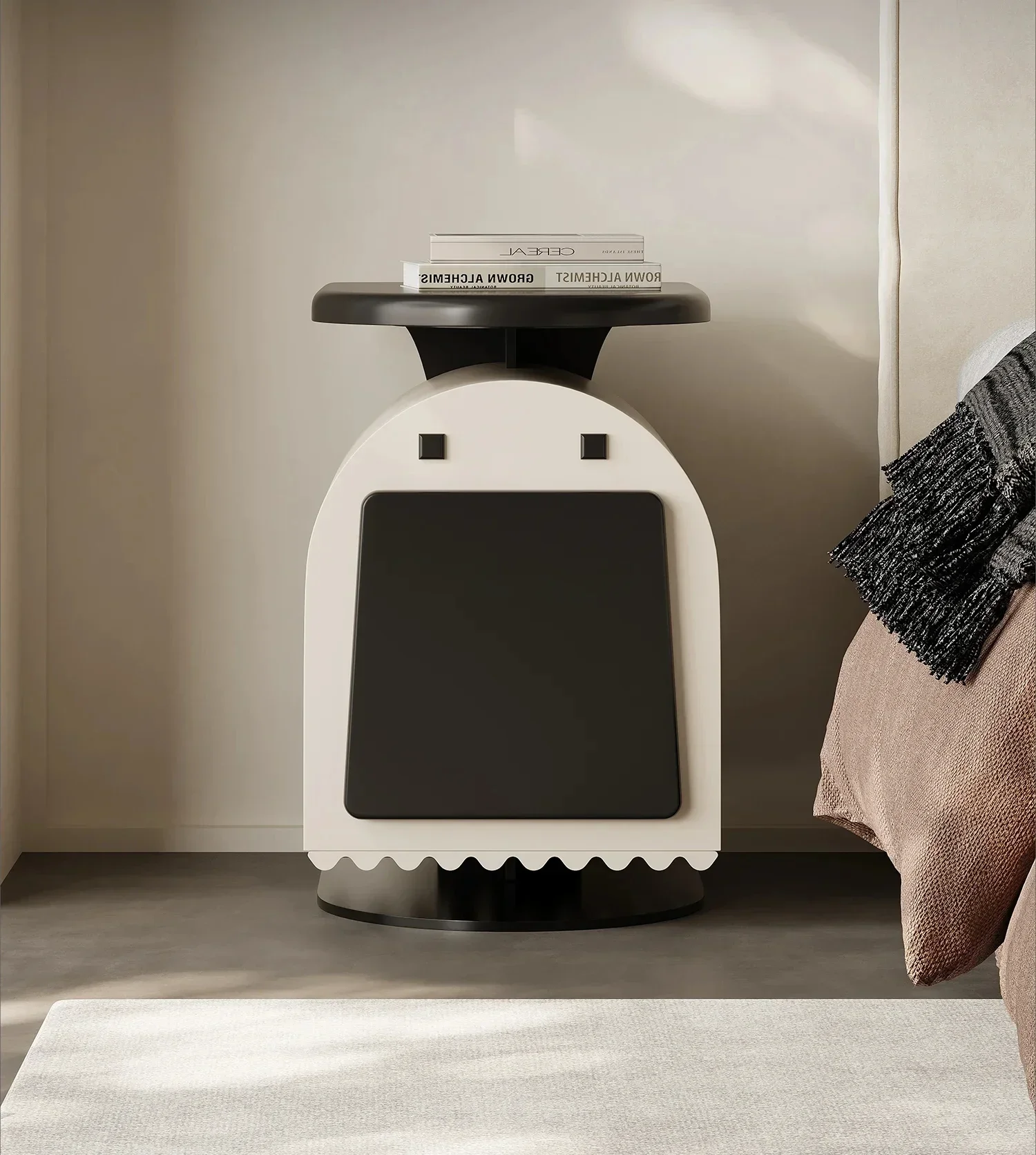 

Bedroom storage art bedside table