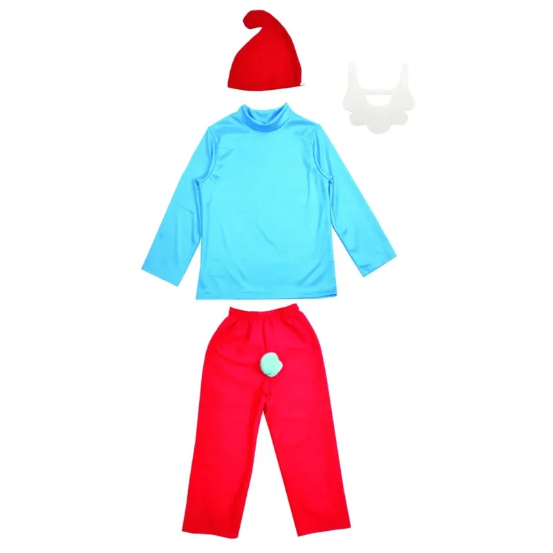 Blue dwarf 3-10 years Child Halloween Costume Kids Blue Elf Costume fancy dress