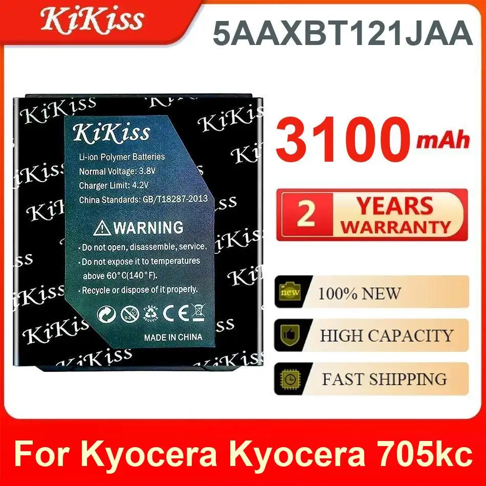 

3100Mah Kikiss Battery 5AAXBT121JAA For Kyocera 705Kc