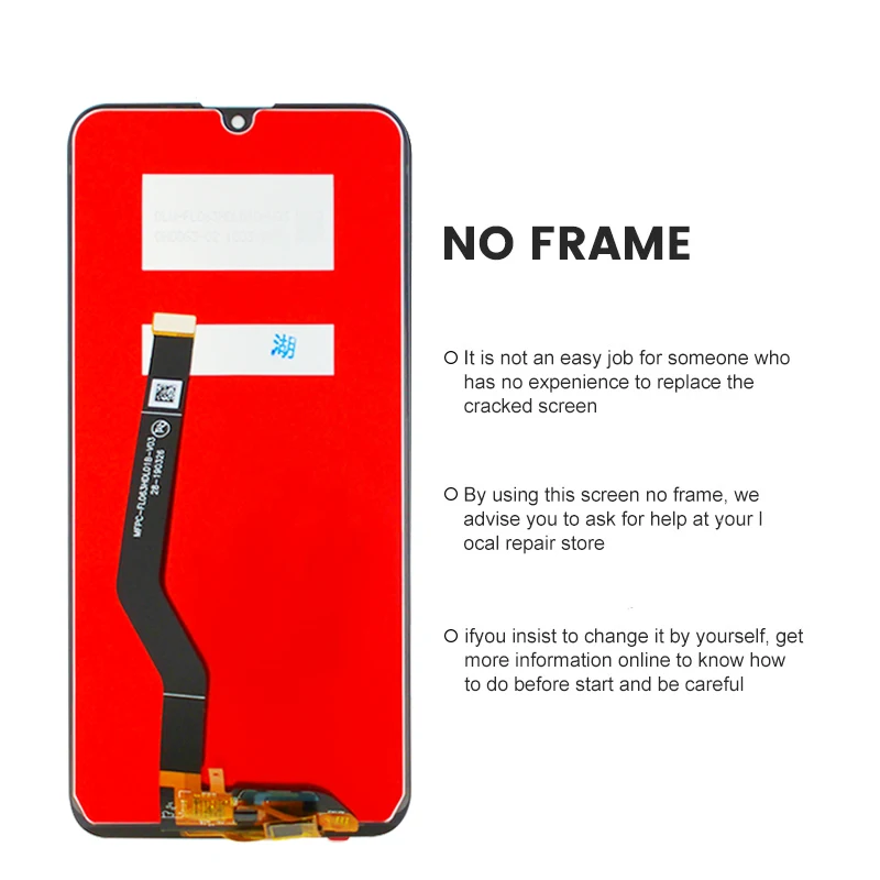 Y7 2019 Display For Huawei Y7 2019 LCD Display Touch Screen Digitizer DUB-LX3 DUB-L23 DUB-LX1 Assembly With Frame