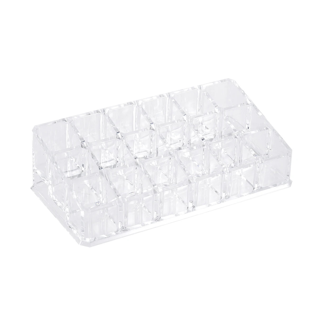 

Clear Acrylic Lipstick Display Stand 17.5*9.3*5Cm Transparent Makeup Organizer For Cosmetics Brushes Mascara Cream