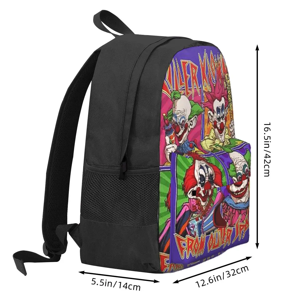 Killer Klowns From Outer Space Backpack Daypack Large Capacity Boys Girls BookBag School Bag Shoulder Bags for Men Women