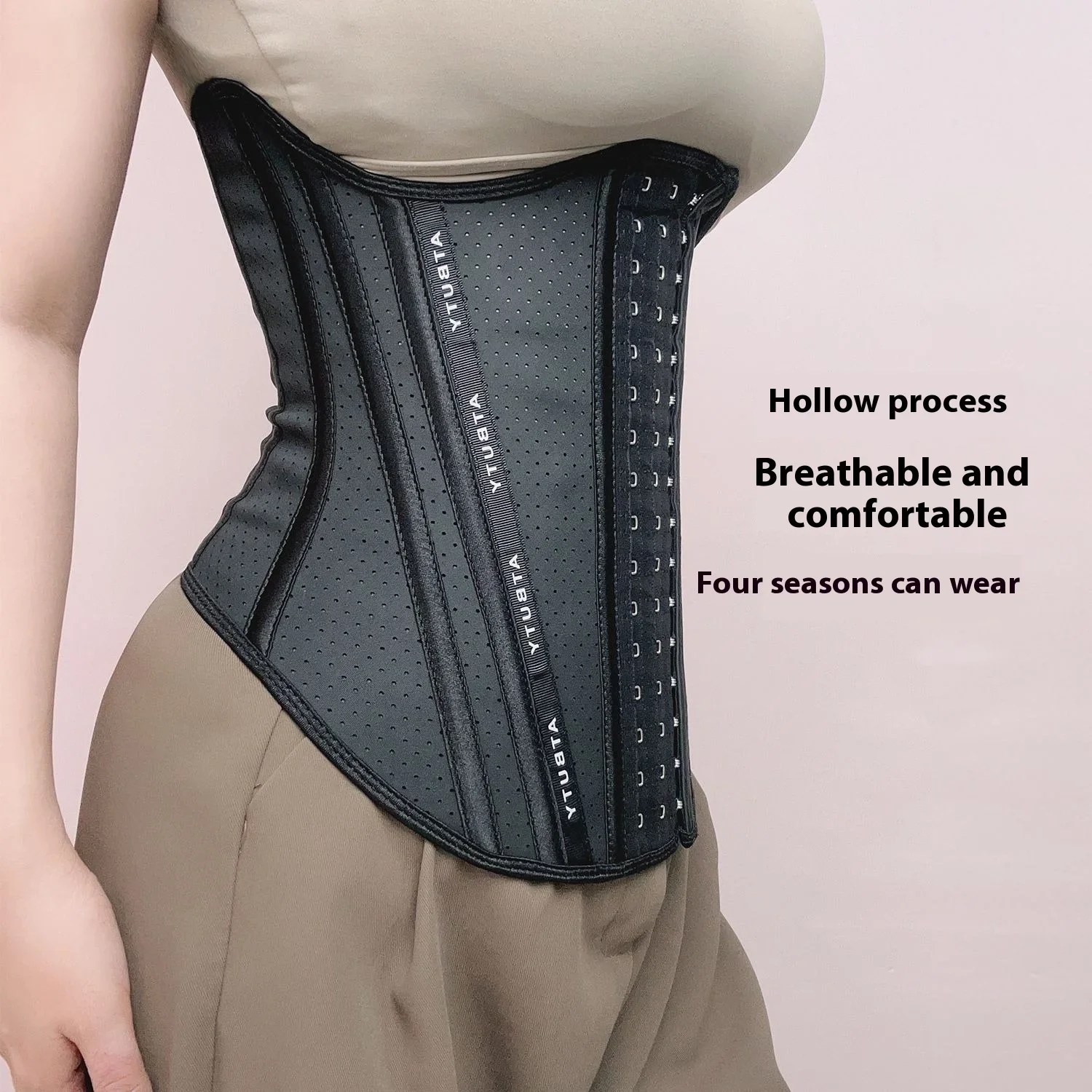 กระดูกเหล็กเข็มขัดเอวป้องกันหน้าท้อง Bodyshaper สะโพกสนับสนุน Cinchers หน้าอกความดัน Shapers บางหลังคลอดท้อง