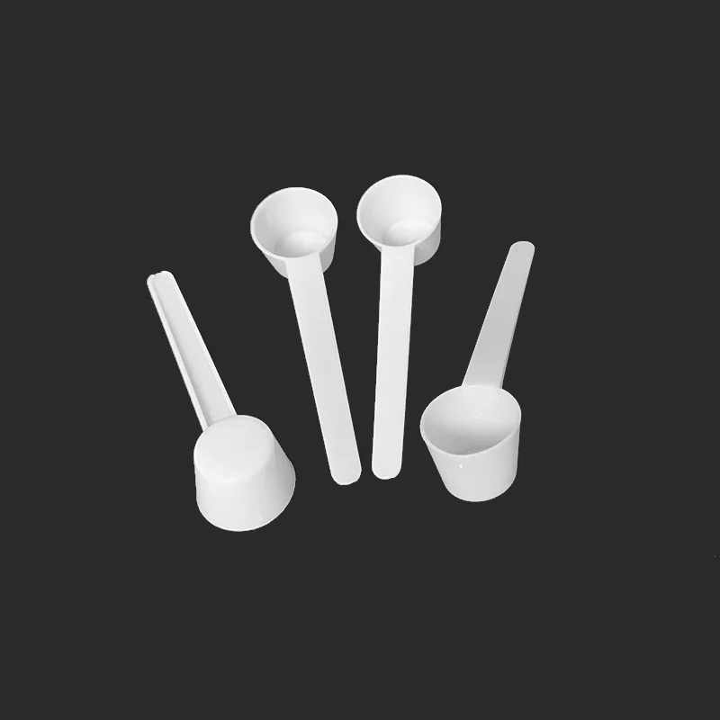 5g 9ml Micro Lab Plastic Scoop 5 gram PP Measuring Spoon For Powder Liquid Flat Bottom -  white 100pcs/Lot Free Shipping