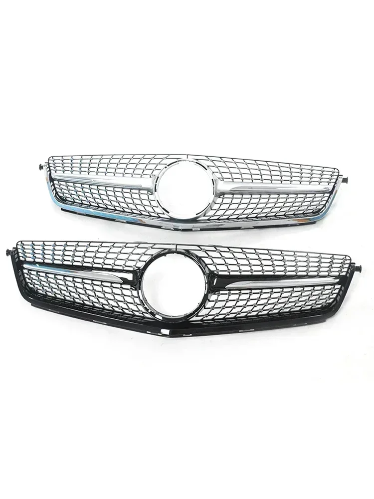 Diamond AMG Style Front Bumper Racing Grille for Mercedes Benz C Class C63 W204 C180 C200 C300 C350 2009-2014 Car Styling Grill