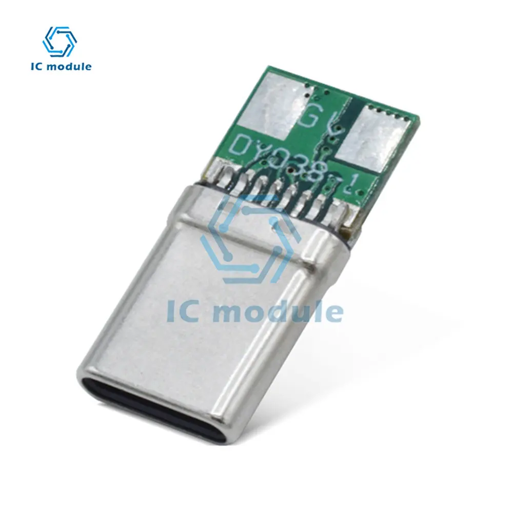 Type-C To DC Male PD Decoy 9V/12V/15V/20V QC/PD Decoy Board Fast Charge with Chip for Notebook Computer QC4 Charge Connector